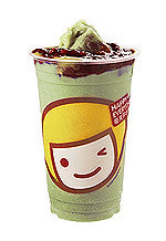 Red Bean with Matcha Latte Smoothie (红豆抹绿冰沙)